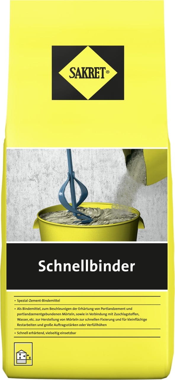 Sakret - Schnellbinder 5 kg Beutel grau Fliesenkleber & Baukleber