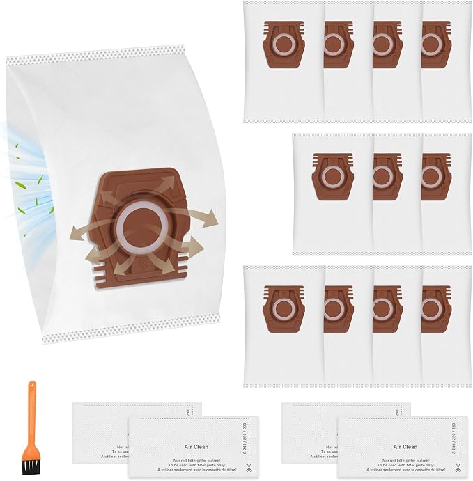 12er-pack Staubbeutel Für Miele Pure Air Co 3d Staubsauger, Passend Für Die Guard M1 S8380 Flex Parquet Quiet Performance Katzen- Und Hunde-serie.