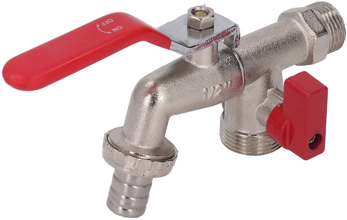 Zweiventil-armaturen – Kugelhähne – Zinklegierung – 1/2 Zoll – 3/4 Zoll – Verzinkt – Für Wasserleitungen – Wc-armaturen – Eiswürfelbereiter