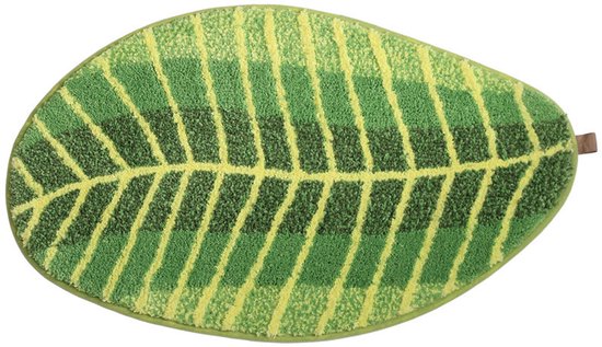 Rutschfeste Badematte, Flauschiger Mikrofaser-badeteppich, Saugfähig, Maschinenwaschbar, Blattförmiger Teppich, Küchenteppich, Fußmatte, 40 X 60 Cm