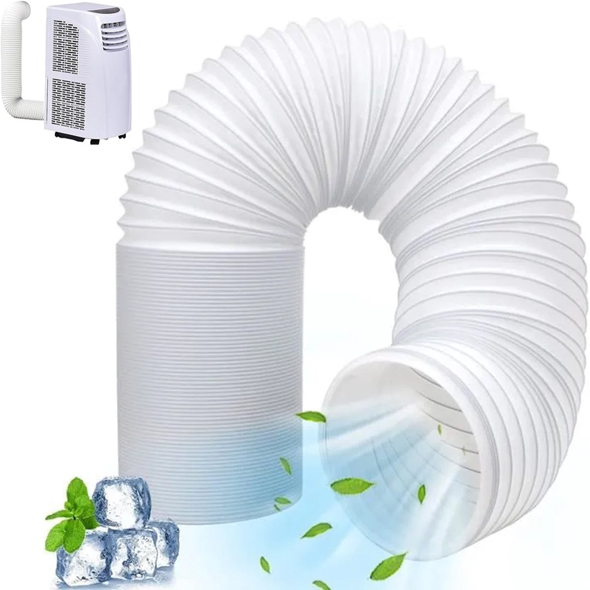Klimaanlagenschlauch 150 Mm – Linksgewinde – Abluftschlauch – Klimaanlagenschlauch – Abluftschlauch – Mobiler Luftfilter