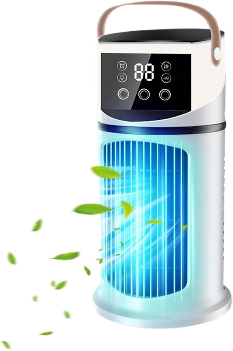 Tragbarer Luftkühler – Persönliche Klimaanlage – Raumkühlung – Schnelle Kühlung – 600-ml-wassertank – Mehrfarbig