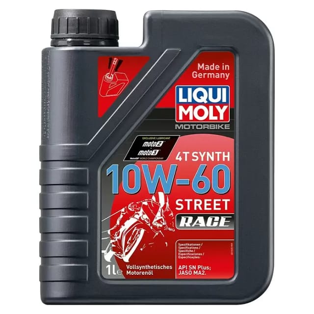 Liqui Moly - 4-Takt Motoröl 4T Synth 10W-60 Street Race 1 l Motoröl