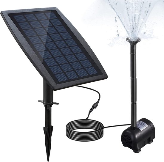 Solarbetriebener Springbrunnen – Ideal Für Garten Und Teich – 2,5 W
