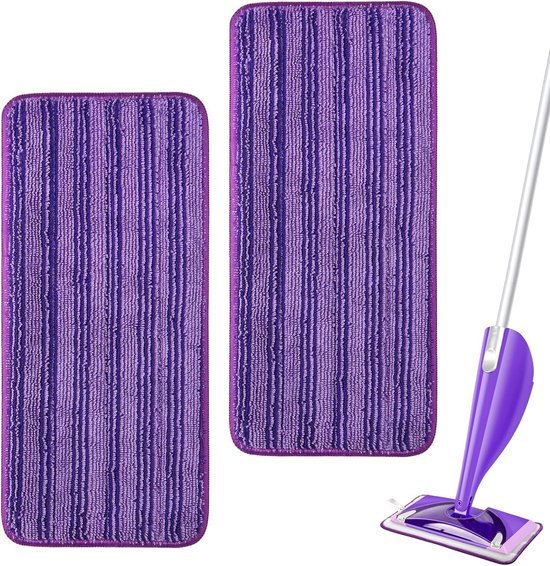 Wiederverwendbare Mikrofaser-wischmopp-pads, Kompatibel Mit Swiffer Wetjet – Multifunktionale, Maschinenwaschbare Wischmatten – 2 Stück