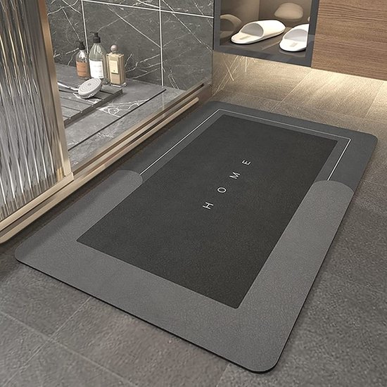 Super Saugfähige Badematte – Rutschfeste Mikrofaser – Weich Und Komfortabel – Schmutzabweisend – Ideal Für Bad Und Küche – 60 X 40 Cm