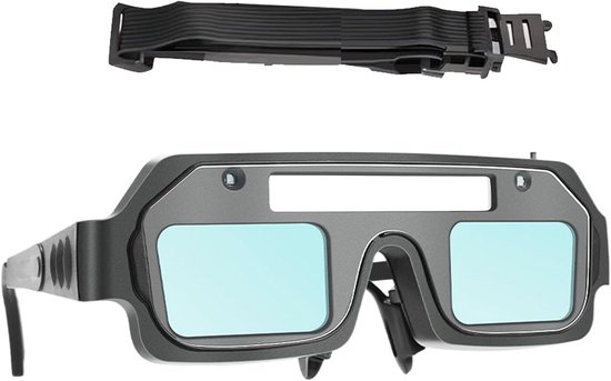 Automatische Schweißerschutzbrille Mit Automatischer Abdunkelung – Schweißerschutzbrille – Arbeitsschutz – Automatische Lichtregulierung – 5 X 15 Cm – Schwarz