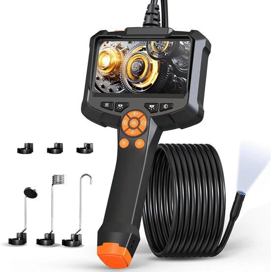 Industrielle Endoskopkamera – 10 Meter – Digitales Boroskop – Kanalinspektionskamera – 1080p Hd – Wasserdichte Kamera 6,4 Mm Ip67 – 4,3 Zoll