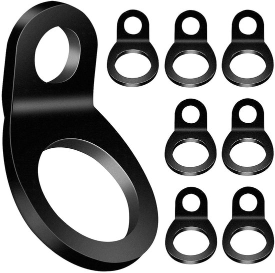 Sicherungsringe – Befestigungsanker – 8er-set Schwarze Ringe – Geeignet Für Garagen Und Fahrzeuge – Sicher Und Fest – Langlebig