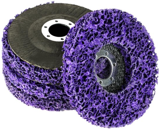 - Violette Diamantschleifscheibe - Diamantscheiben Für Die Metallbearbeitung - 4 Stück - Geeignet Zum Schleifen - 125 Mm Durchmesser