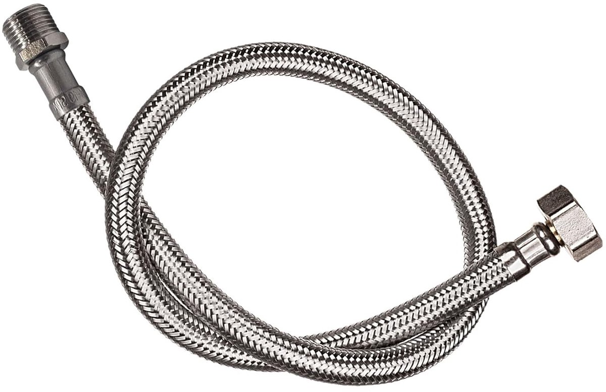 Flexibler Wasserschlauch – Geeignet Für Küche Und Bad – 2er-pack – Edelstahl – 20 Cm