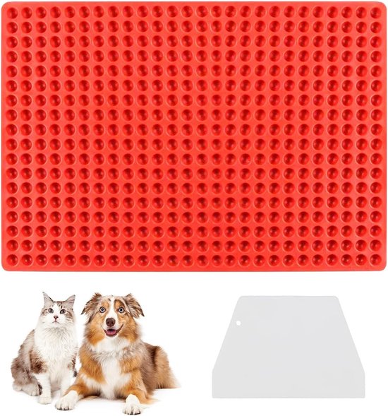 Runde Mini-silikonform Mit 468 Mulden Für Hundekekse, Leckerlis Und Gelee, Inklusive Wiederverwendbarer Backmatte Und Teigschaber