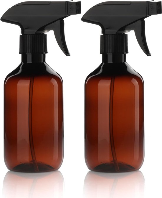 Set Mit 2 Wiederverwendbaren 300-ml-sprühflaschen Mit Verstellbarer Sprühdüse Für Pflanzen, Haarpflege Und Reinigung