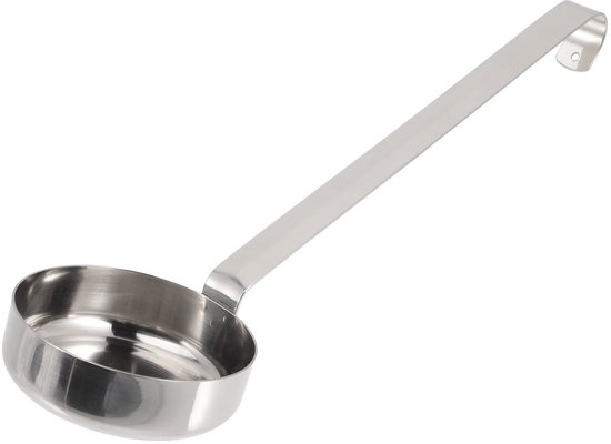 Pizzasaucenlöffel - Suppenlöffel Aus Edelstahl - Praktische Portionierung - Silber - Multifunktionaler Küchenhelfer - Geeignet Für Köche