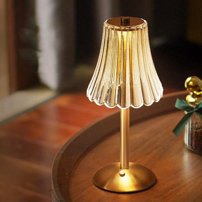 Dekorative Acryl-nachttischleuchte Im Retro-stil Fürs Schlafzimmer