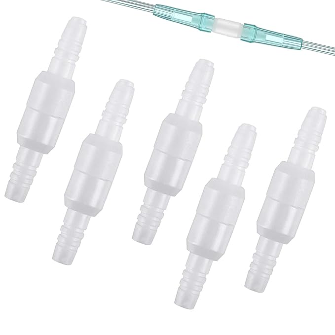 12-teiliges Set Aus Um 360 Grad Drehbaren Sauerstoffschlauchverschraubungen Zur Befestigung Von Sauerstoffschläuchen Und Zur Verhinderung Von Schlauchverdrehungen.