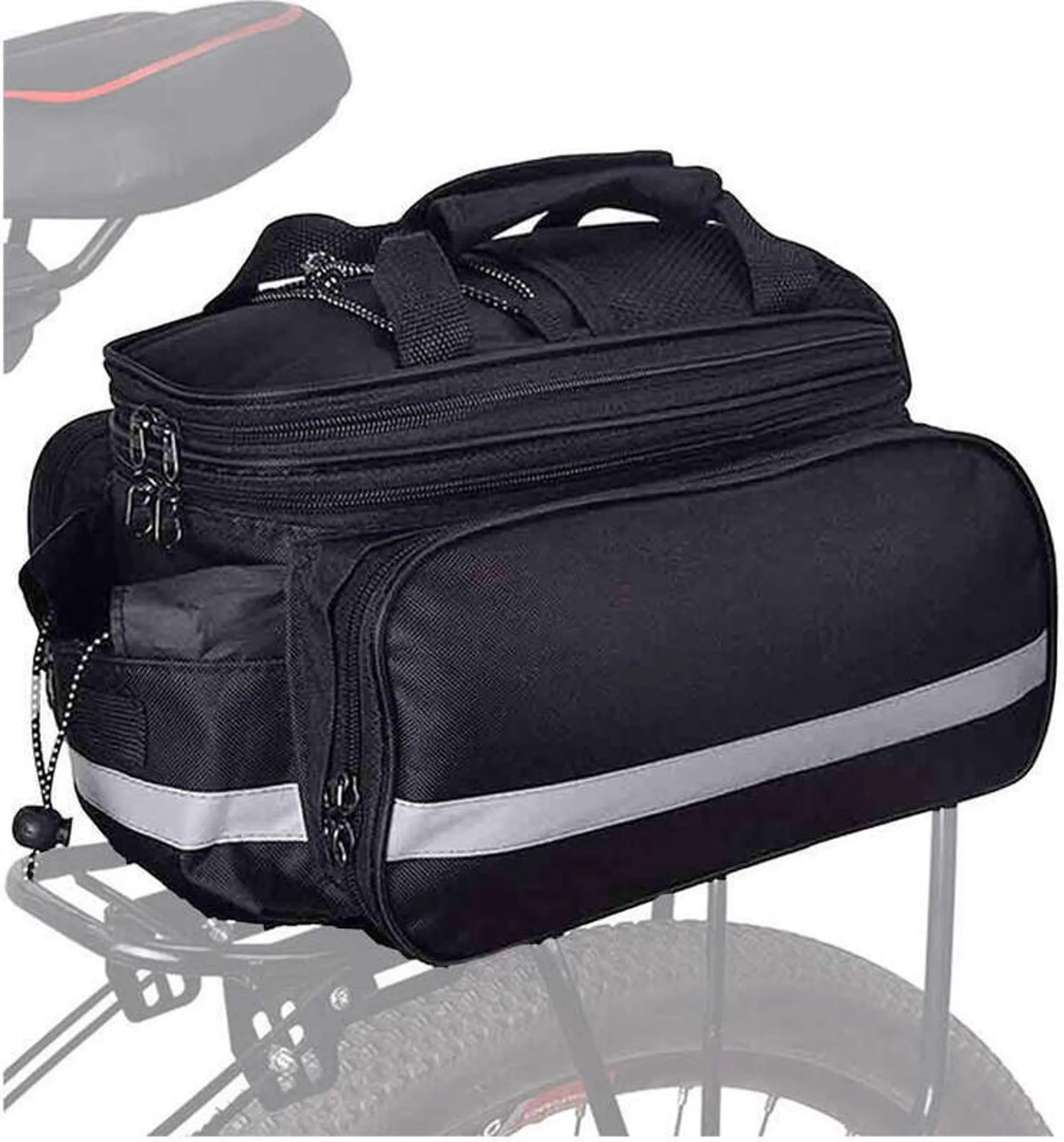 Doppelseitige Gepäckträgertasche - 25 Liter Fassungsvermögen - Wasserdicht Und Reflektierend - Geeignet Für Gepäck, Fahrradtaschen Und Satteltaschen.