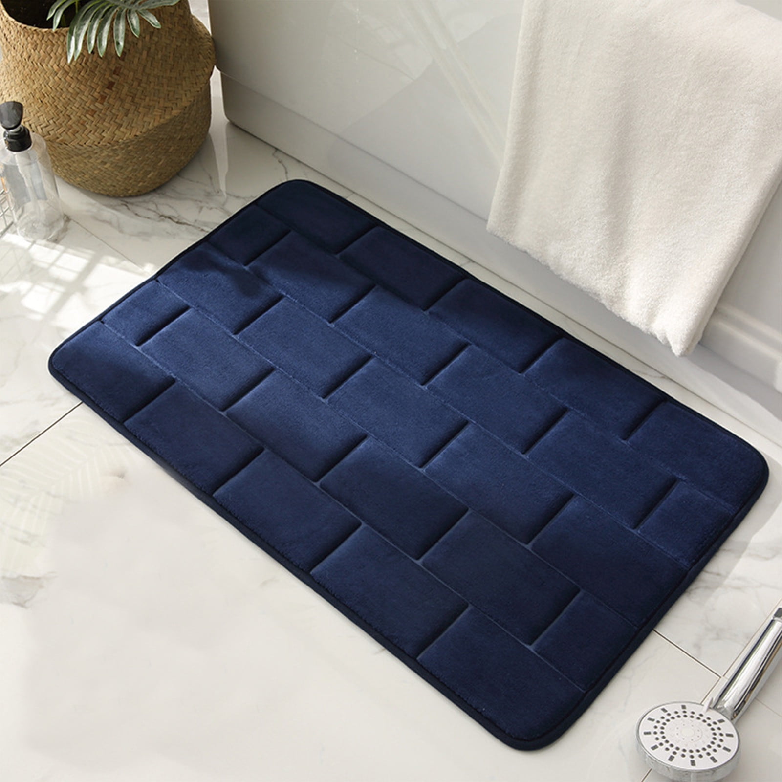 Badematte Aus Memory-schaum, 61 X 41 Cm, Ultraweich, Rutschfest, Saugfähig, Maschinenwaschbar Und Trocknergeeignet, Komfortabel Und Dick, Für Badezimmerböden Und Badewannen