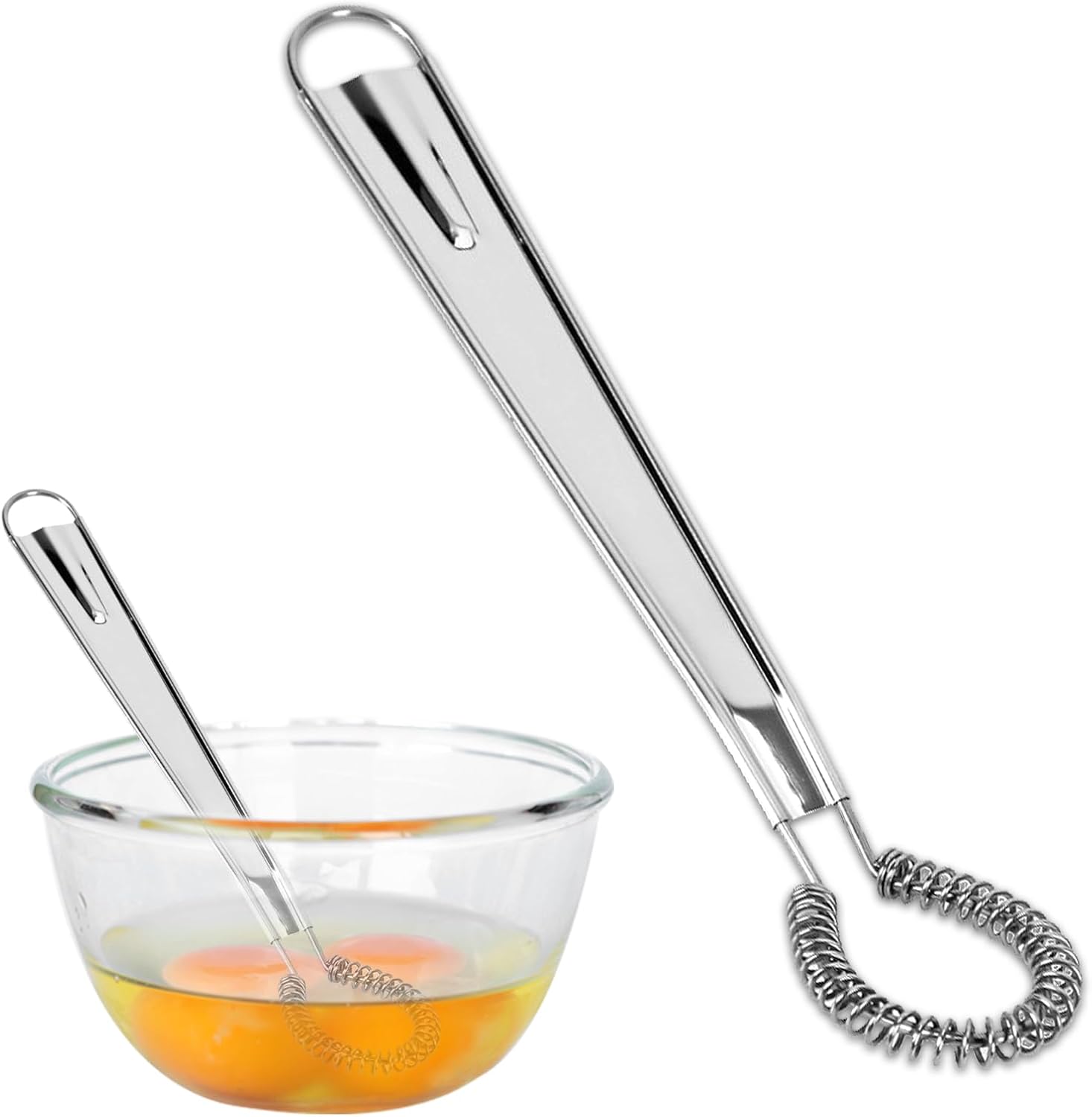 X Schneebesen Aus Edelstahl, Mini-spiralschneebesen – Vielseitiges Küchengerät Zum Mischen Und Schlagen (1 Stück)