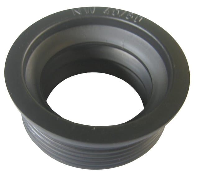 Gummi Nippel 2x11/2 - Conmetall