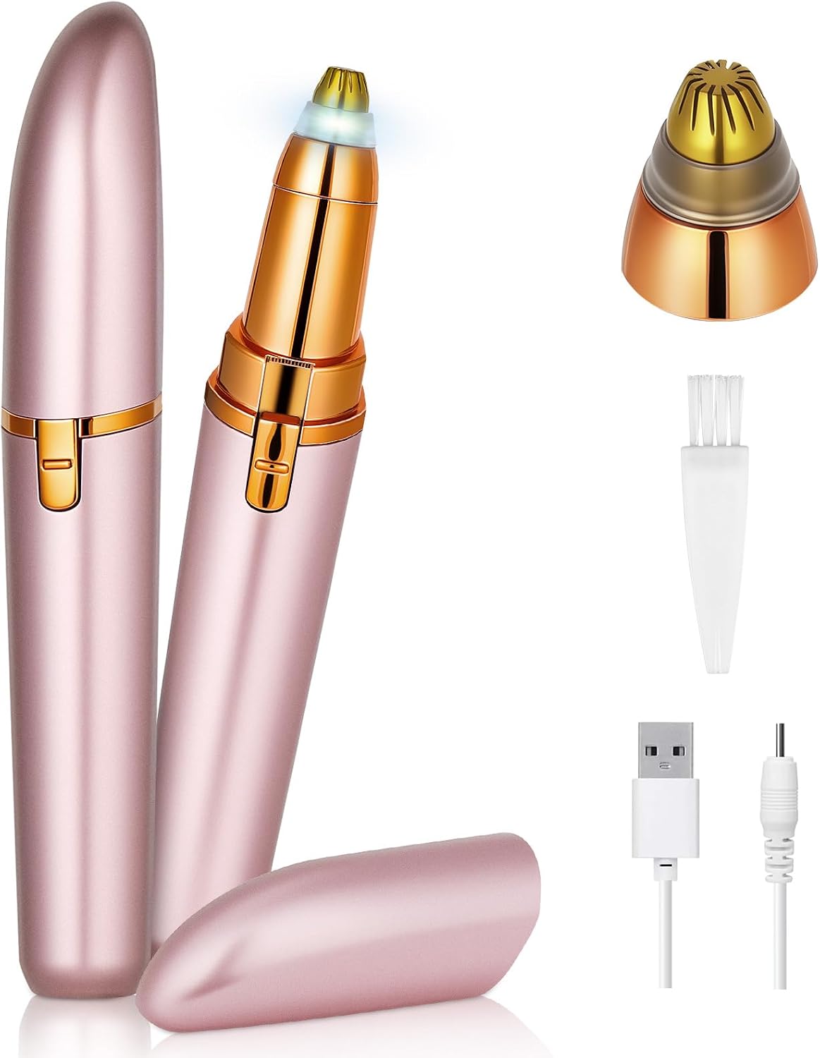 Nasenhaartrimmer, Wiederaufladbar, Usb-aufladbarer Nasenhaartrimmer, Nasen- Und Ohrhaartrimmer Mit Lcd-bildschirm, Nasenhaartrimmer Für Männer Und Frauen