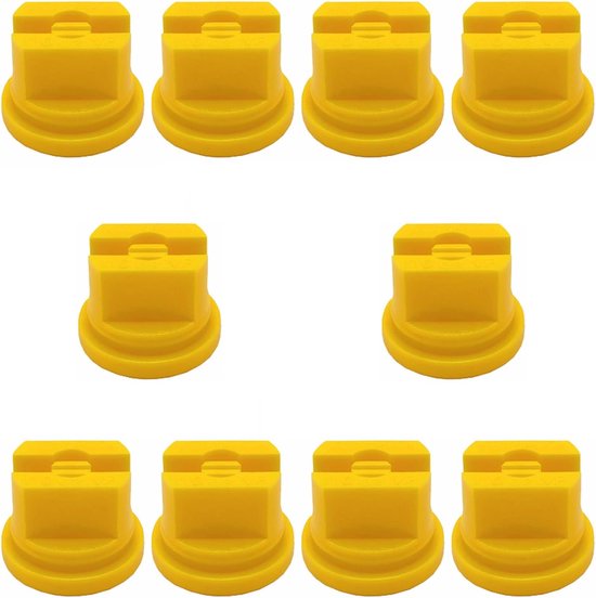 10er-pack Flache, Fächerförmige Sprühdüsen – Kunststoff – 1,48 X 1,48 X 1 Cm – Für Rasenpflege, Gartenbewässerung Und Landwirtschaftliche Bewässerung – Gelb