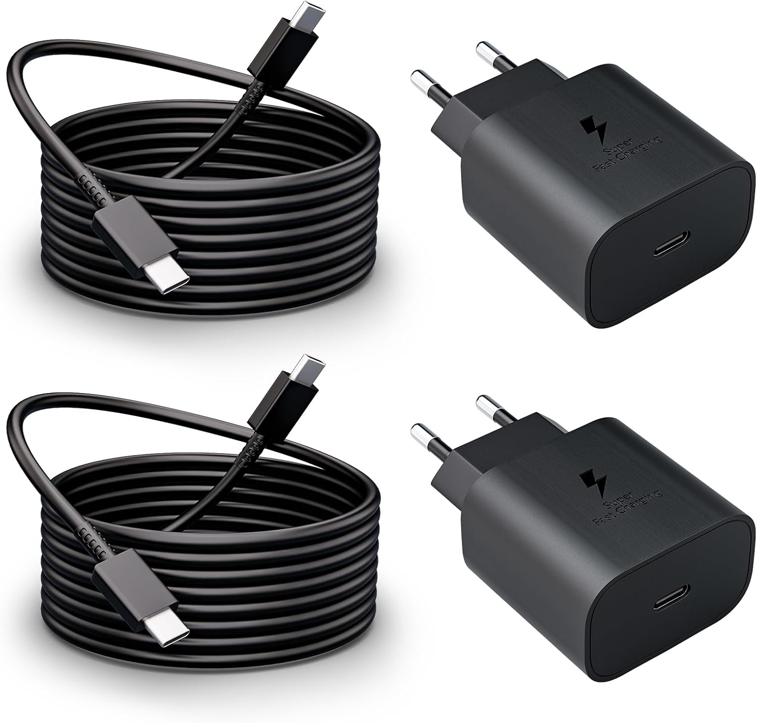 240-w-usb-c-ladekabel, 240 W, Schwarz, Für Smartphones, Einziehbar, Usb-c-zu-usb-c-kabel, Einziehbares Schnellladekabel