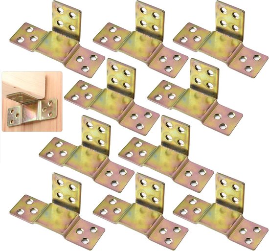 Befestigungswinkel Für Holzbalken Und Möbel, 10er-set