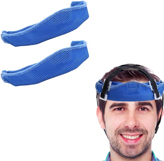 2x Sweatb& Für Schutzhelme – Baumwoll-helmfutter Für Bauwesen, Heimwerken Und Industrie – Wiederverwendbarer Innenschlauch Für Helme – Weich, Atmungsaktiv