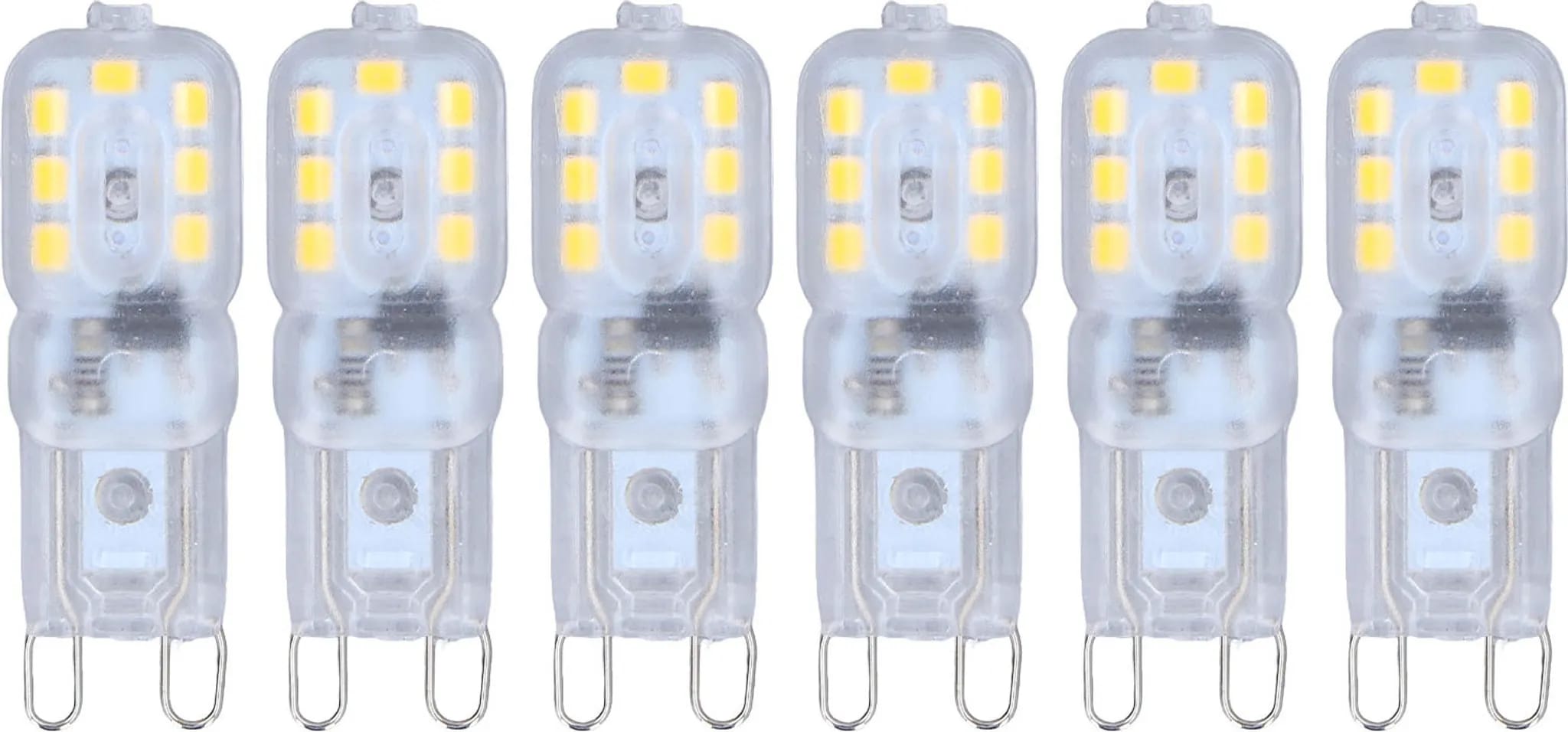 G9 Led-lampen, 6er-pack Dimmbare G9-lampen, 3 W, 14 Led-perlen.