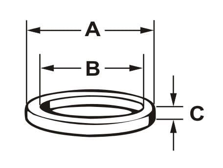 Connex - HD-Dichtung für Überwurfmutter 19,05 mm (3/4), Maß 19,05 mm (3/4) Dichtungen