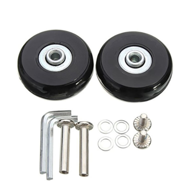 Ersatz-gepäckrollen Für 45x18mm Rollkoffer, Gummi/metall-set Mit Universallagern – 4 Stück