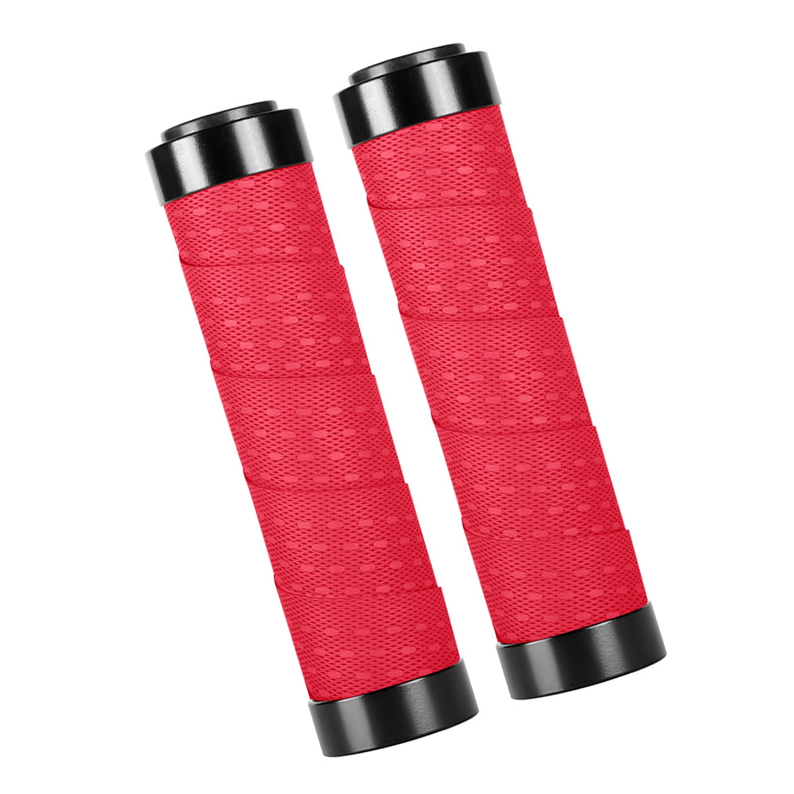2er-pack Multifunktionale Fahrradlenkergriffe, Stylisch Und Komfortabel, Für Geschikt Voor Mountainbikes Und Falträder – Rot