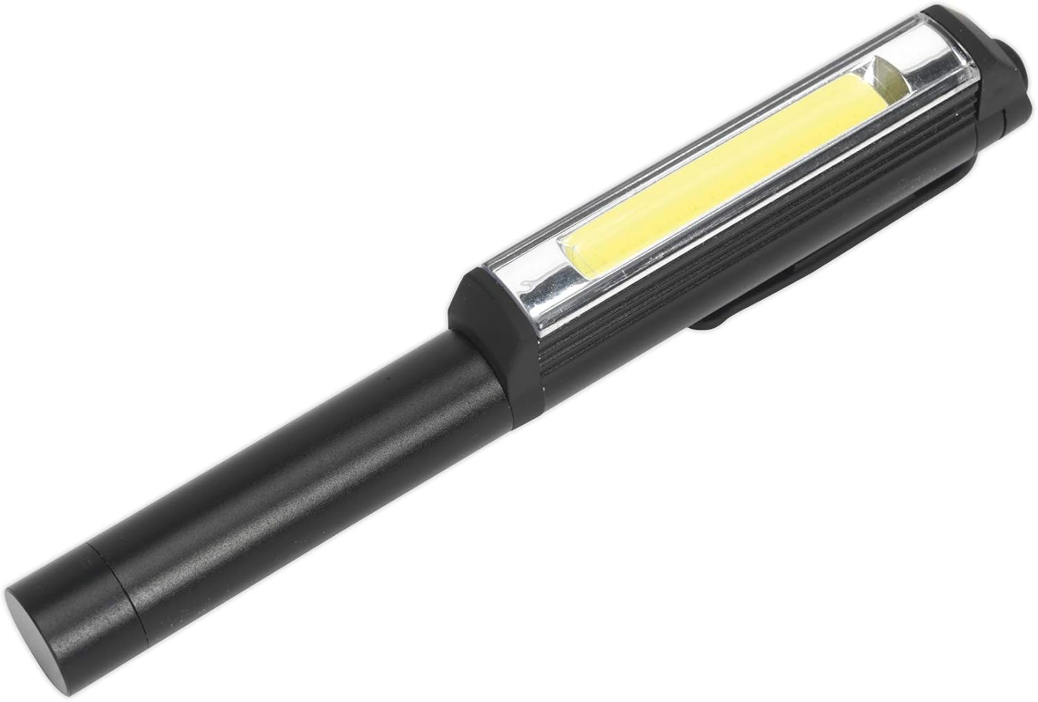 Multifunktions-taschenlampe Aus Aluminiumlegierung, Arbeitstaschenlampe – Schwarz