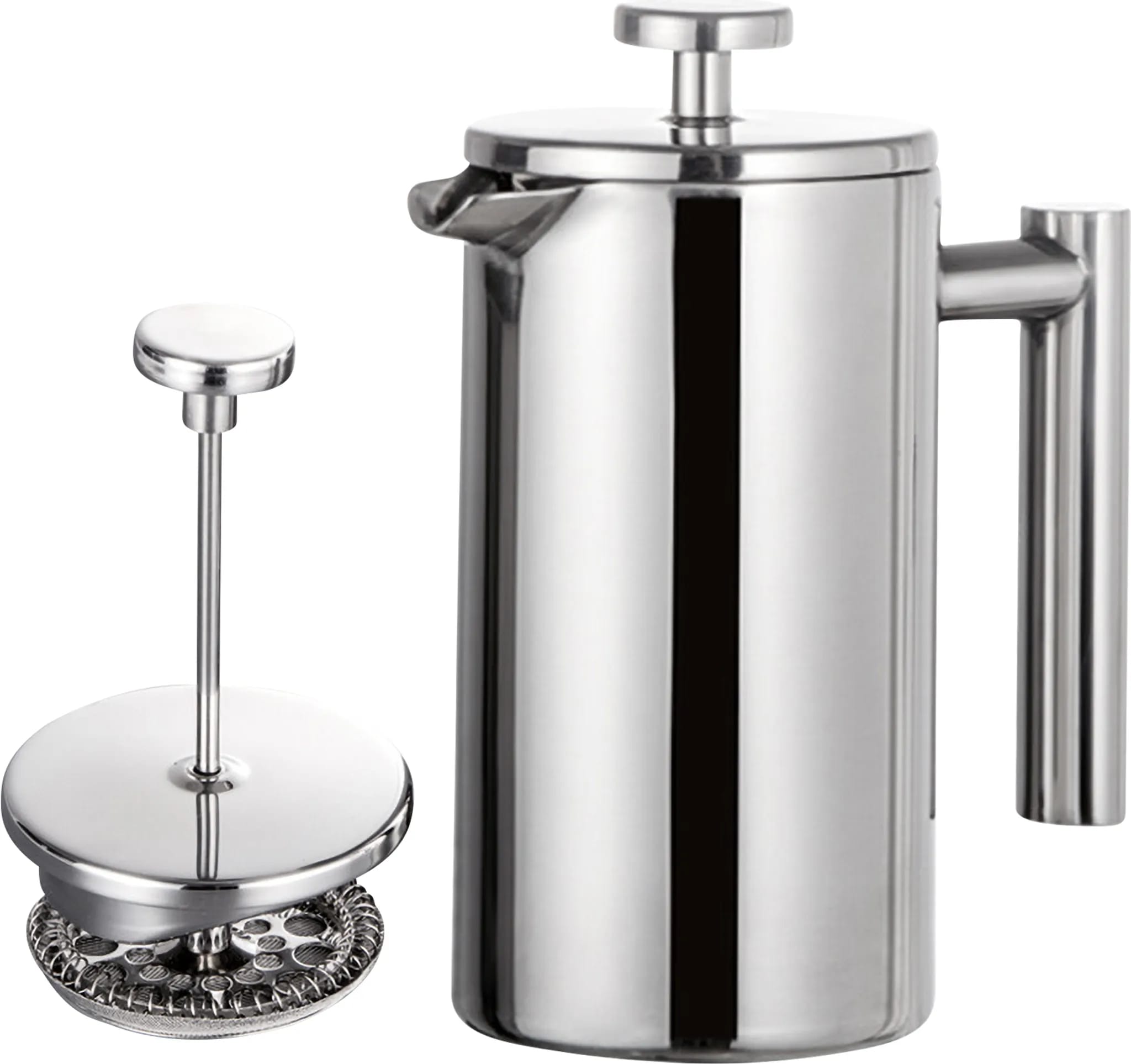 Kaffeemaschine Aus Edelstahl, Isolierter Teebereiter, French-press-kaffeebereiter – 1000 Ml