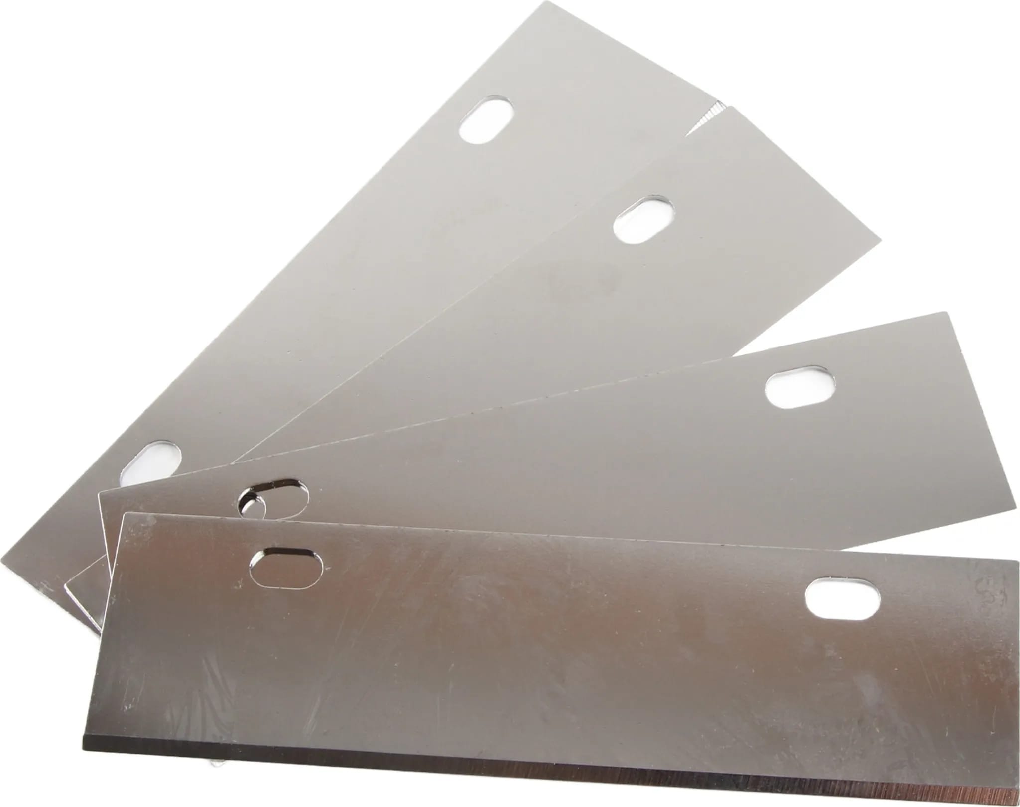 4-teiliges Grillreiniger-set, Ersatzklingen Für Backbleche – Silber