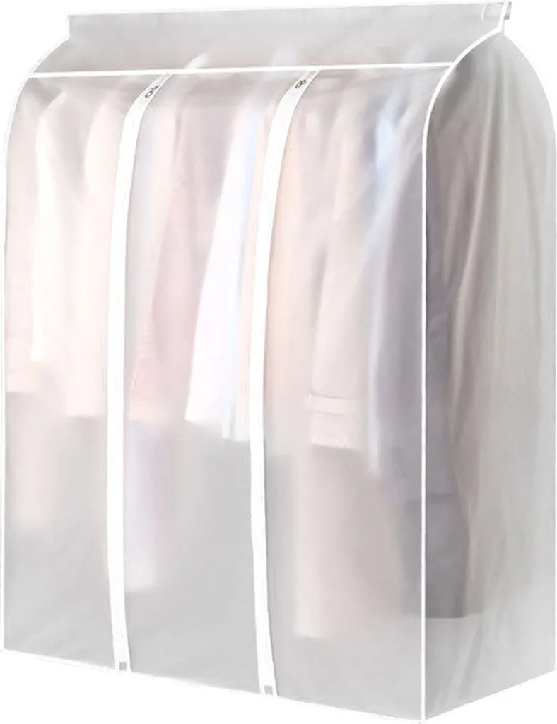 Halbtransparente, Waschbare Eva-kleiderhülle Mit Reißverschluss (50x100x120 Cm) Für Kleider, Anzüge Und Abendkleider