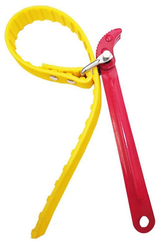 Mehrzweck-bandschlüssel Mit 165 Mm Spannweite, 430 Mm Verstellbarem Band, Stahlgriff, Gelb