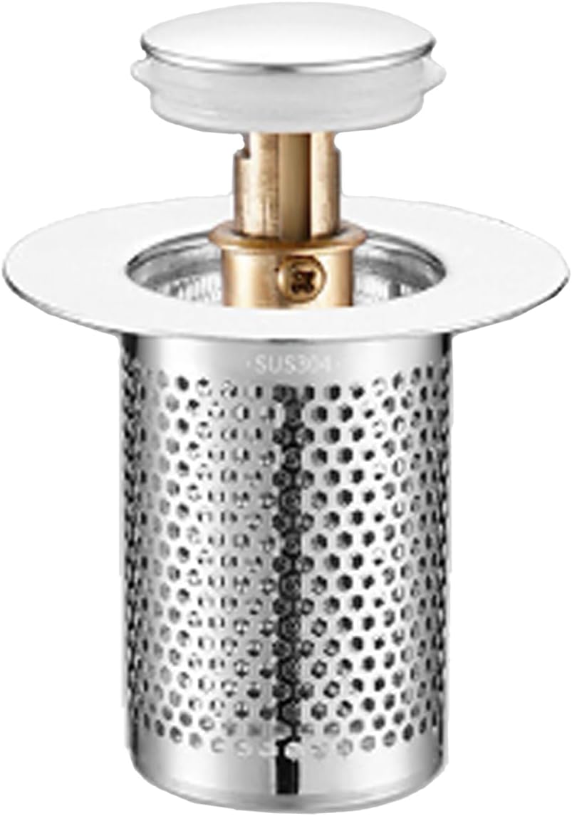 Abflussstopfen Mit Filter, 33-55 Mm Spülbeckenstopfen Mit Filter, Pop-up-ablaufventil Mit Filter, Spülbecken-abflussstopfen, Badewannenstopfen, Abflussfilter (1 Stück)