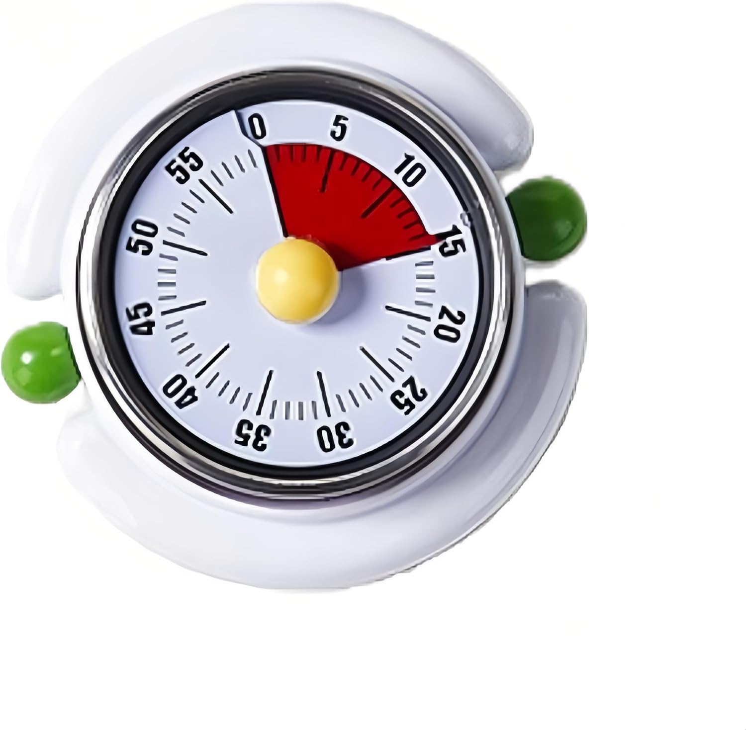 Mechanischer Küchentimer Mit 60 Minuten Anzeigezeit, Batterielos, 75 Db, Magnetischer Countdown-timer Zum Backen (weiß)
