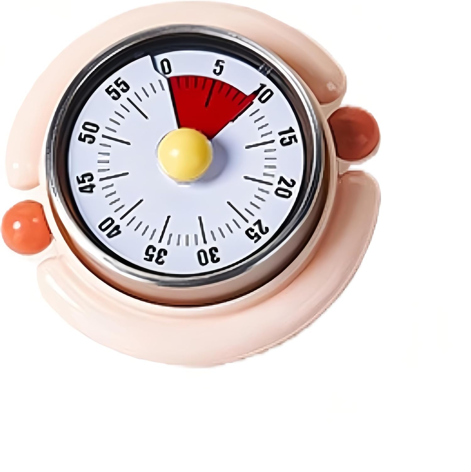 Mechanischer Küchentimer Mit 60 Minuten Anzeige, Batterielos, 75 Db, Magnetischer Countdown-uhr Zum Backen (pink)