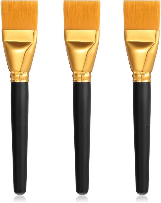 Set Mit Flachen Acrylpinseln – Nylonpinsel – Künstlerbedarf