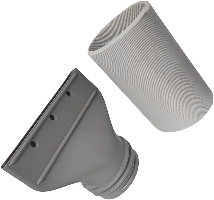 Tragbarer Klimaanlagen-abluftschlauchanschluss: Flachmundadapter Für 130-mm-/150-mm-rohre, 1,5 M Verlängerung Aus Hdpe, Grau
