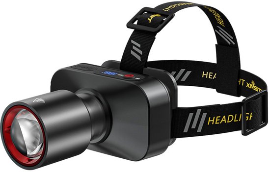 Wiederaufladbare Led-stirnlampe, Leicht, Ultrahell, Verstellbarer 90-grad-fokusstrahl, Geeignet Zum Wandern, Campen Und Jagen.
