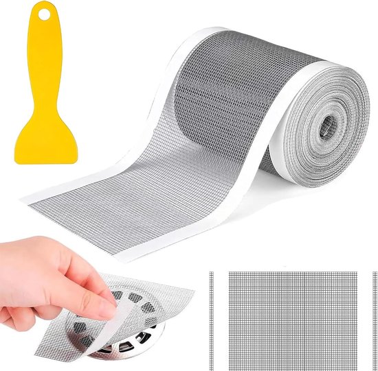 10 Cm X 10 M Einweg-duschhaarfilter-netzaufkleber Mit Abstreifer