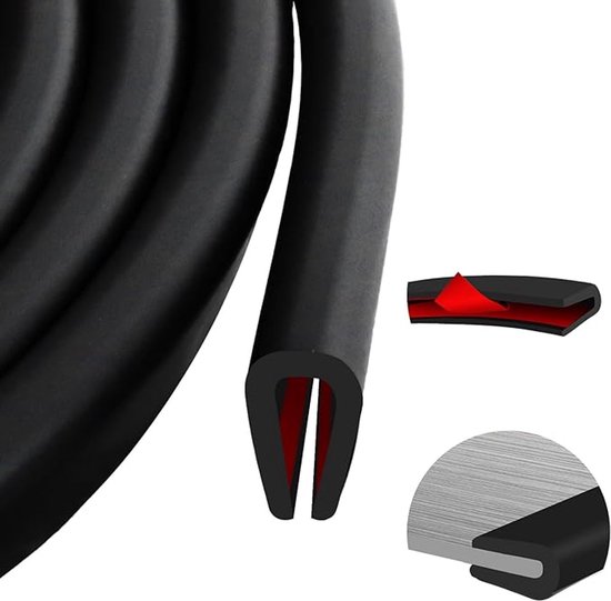 U-förmige Gummidichtungsleiste, Türkantenschutz, 3 M
