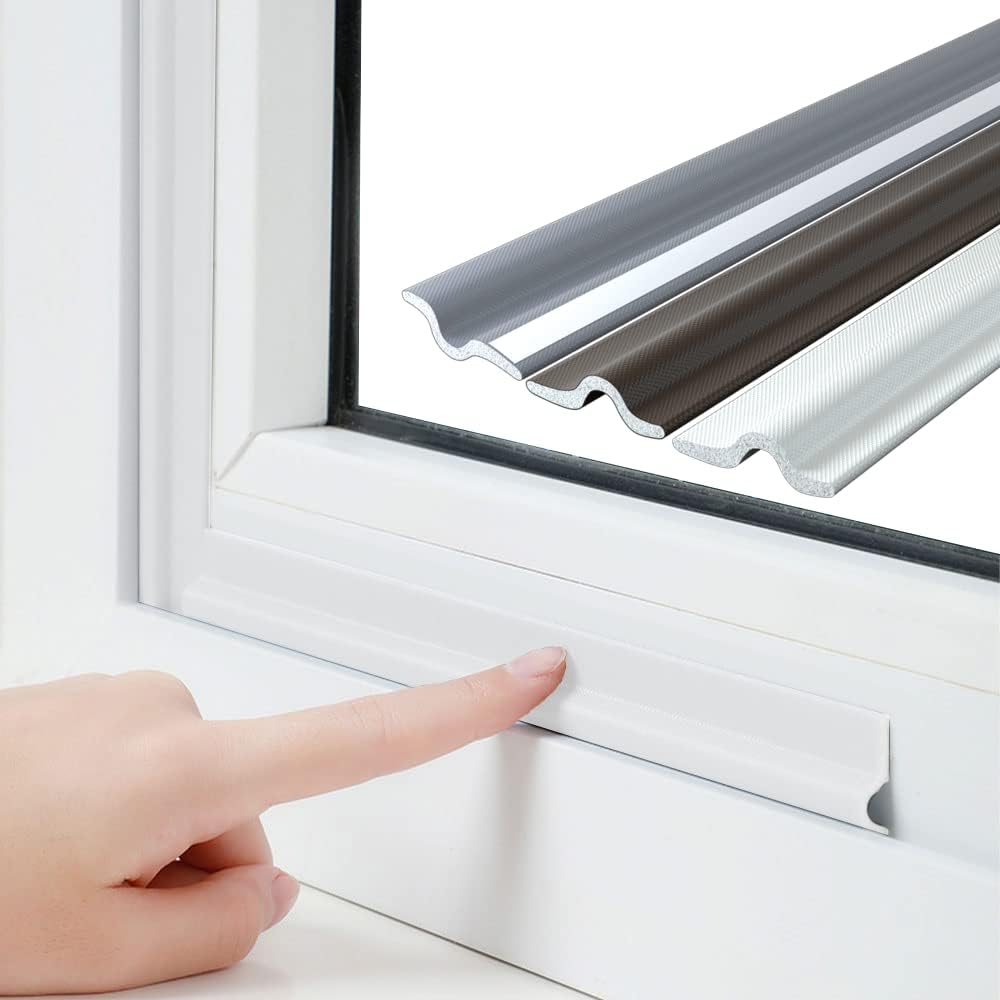 118 Zoll Langer, Winddichter Schaumstoffdichtungsstreifen Für Fenster, Selbstklebend, Fensterisolierband Und Türseitendichtungsstreifen Mit Schalldämmung.