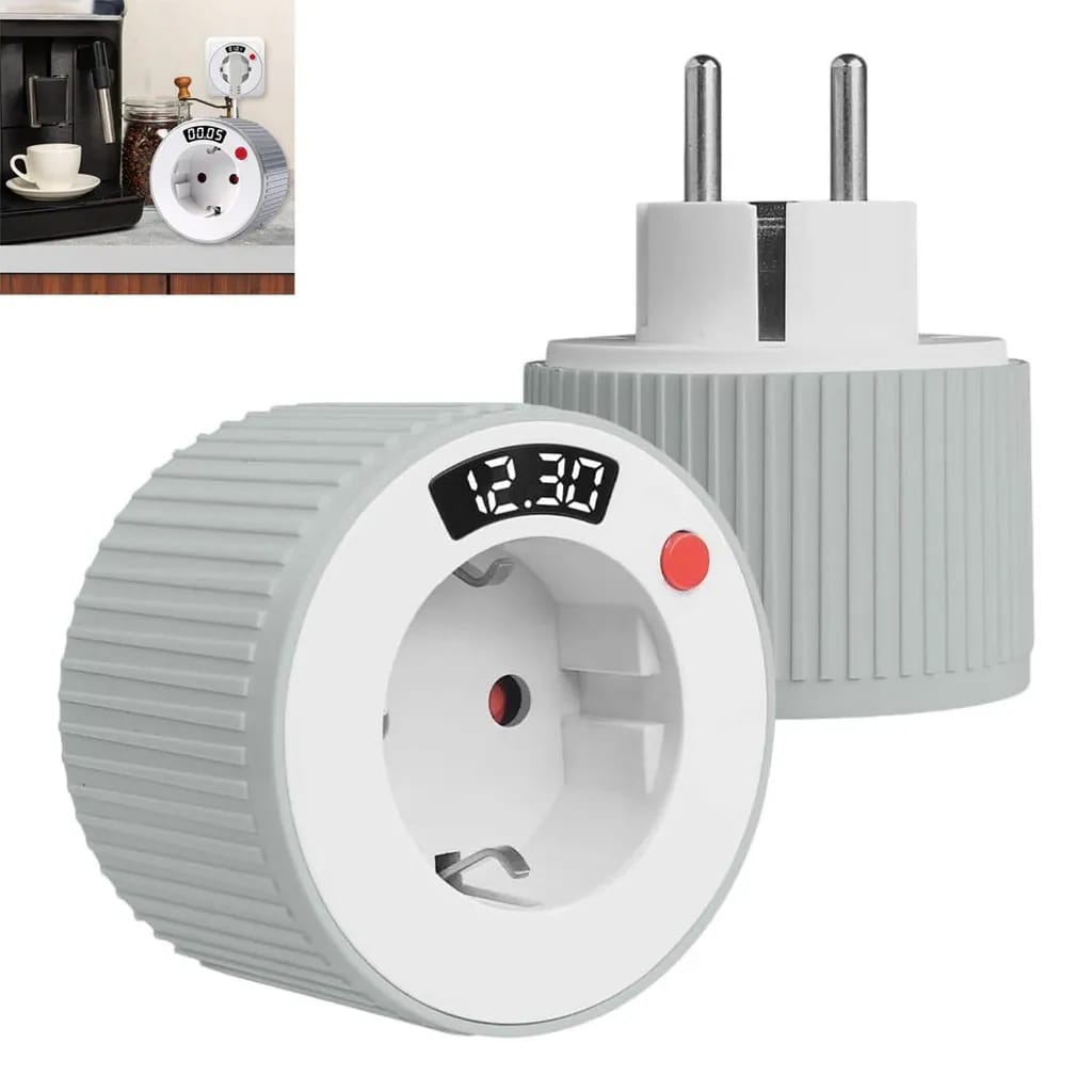Countdown-timer-steckdose Mit Led-anzeige, 1 Minute Bis 24 Stunden Timer, Mini-digital-timer-steckdose Geeignet Für Alle Haushaltsgeräte.