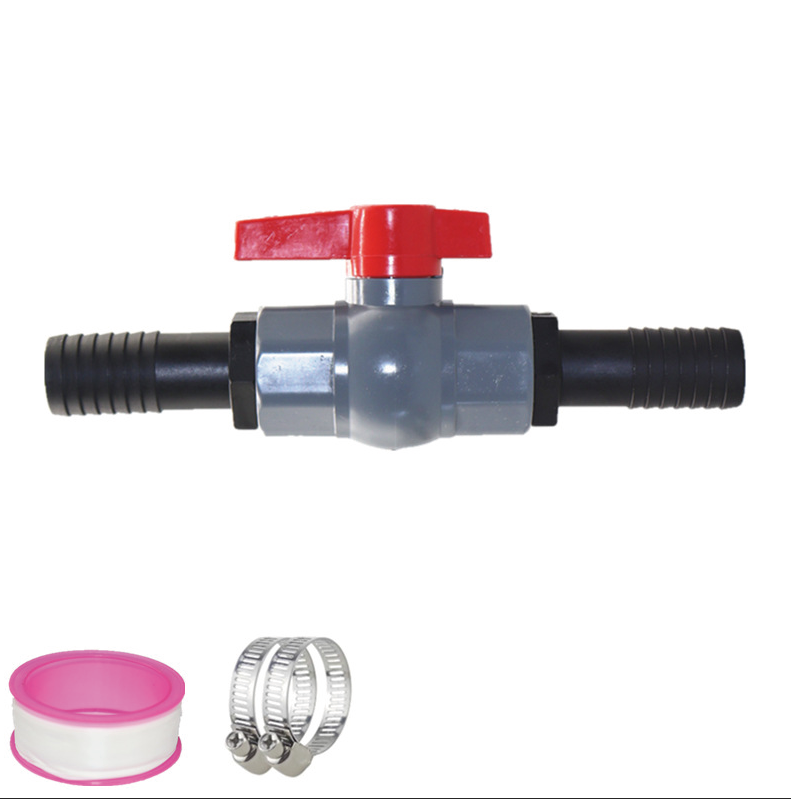 Kugelhahn Mit Pvc-anschlussstück, Ein 1-zoll (32 Mm) Absperrschieber, Zwei 25-mm-steckmuffenventile