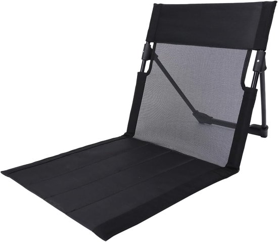 Tragbarer Camping-liegestuhl Mit Stahlrahmen, Faltbarer 30 Cm Rückenlehne, Komfortables Und Kompaktes Equipment Für Strand, Park Und Garten
